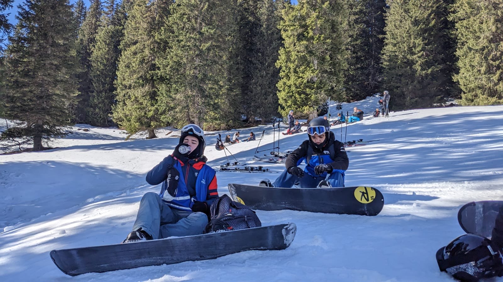 Snowboard à Châtel