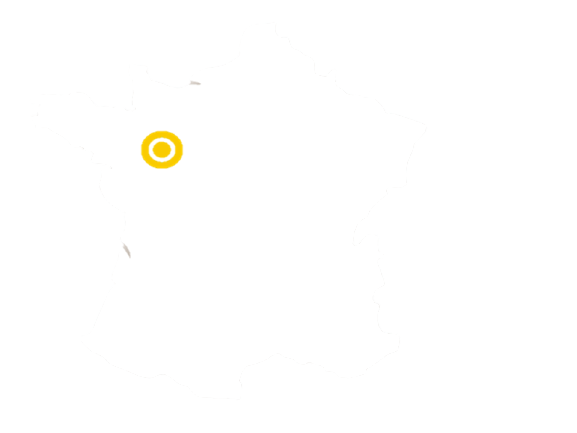 carte de la France Doué En Anjou 